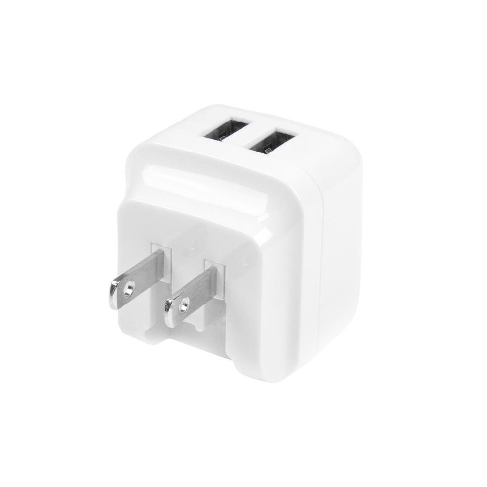 Startech.com Dual-Port Usb Wall Charger - International Travel - 17W/3.4A - White