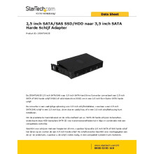 Convertidor de Discos Duros SATA SSD o SAS de 2.5" a SATA de 3.5" - Adaptador HDD - STARTECH