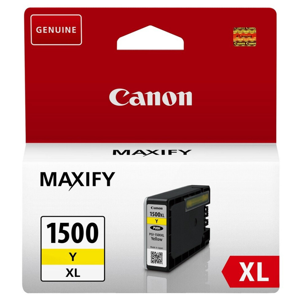 Canon Pgi-1500xl Y Yellow Ink Cartridge