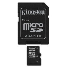 Kingston 16GB microSDHC Class 4 Memory Card SDC4/16GB - High-Capacity Mobile Storage for Phones & Tablets