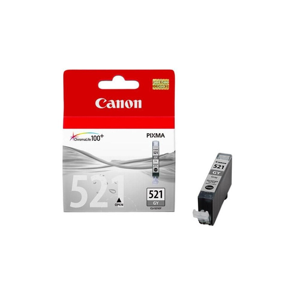 Canon Cli-521 Gy Grey Ink Cartridge