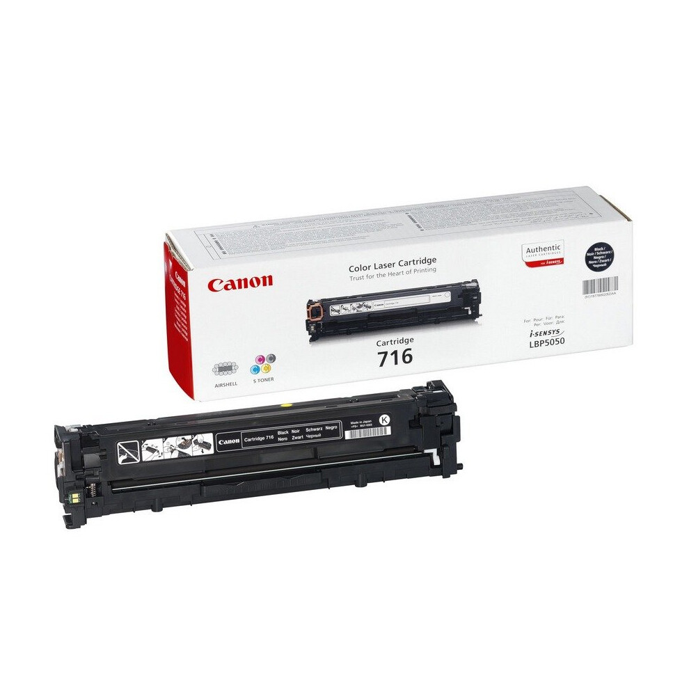 Canon Schwarz Original 716Bk / 1980B002 Toner - Bild 12
