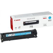CANON 716C syaani laserväripatruuna - Yhteensopiva LBP-5050/5050n, MF-8030Cn - Riittoisuus jopa 1500 sivua