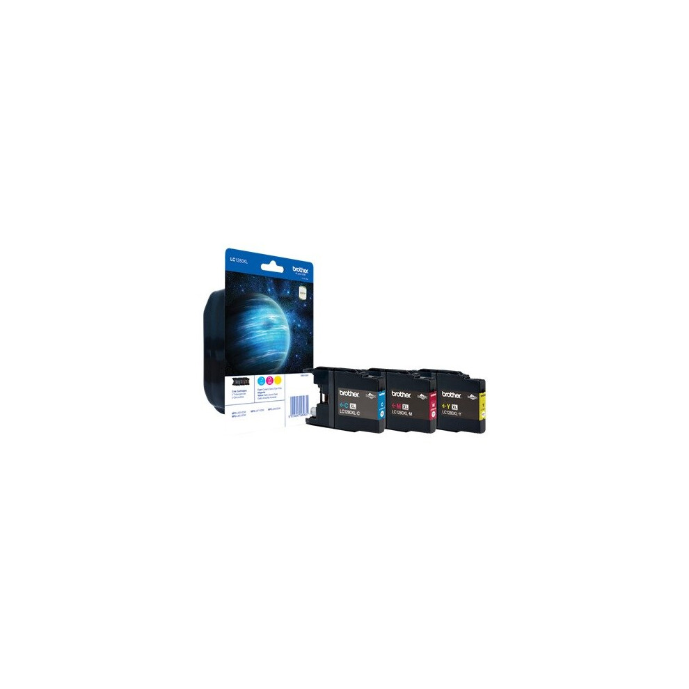 Brother High Yield Ink Cartridge Pack: Cyan / Magenta / Yellow Blue,Pink,Yellow