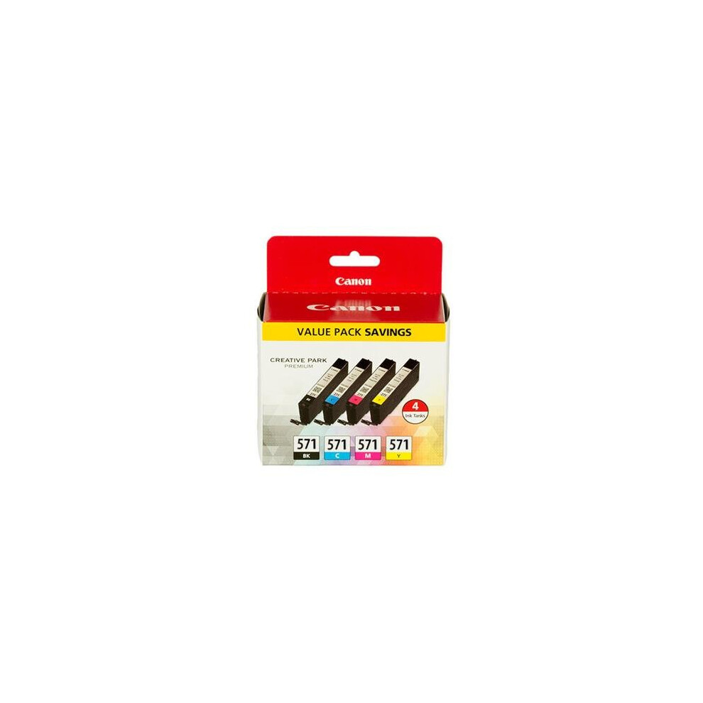 Canon Cli-571 Multipack ,,,Yellow Ink Cartridge Black/Cyan/Magenta