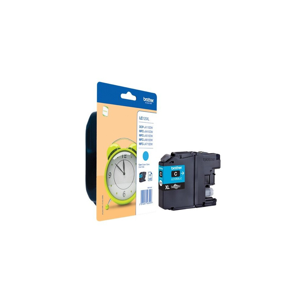 Brother Lc-125Xlc Cyan Ink Cartridge