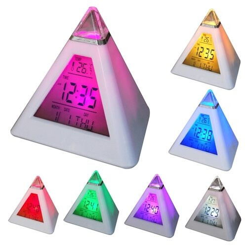 Digiflex Multicoloured Digital Alarm Clock | Colour Changing LED Clock 2