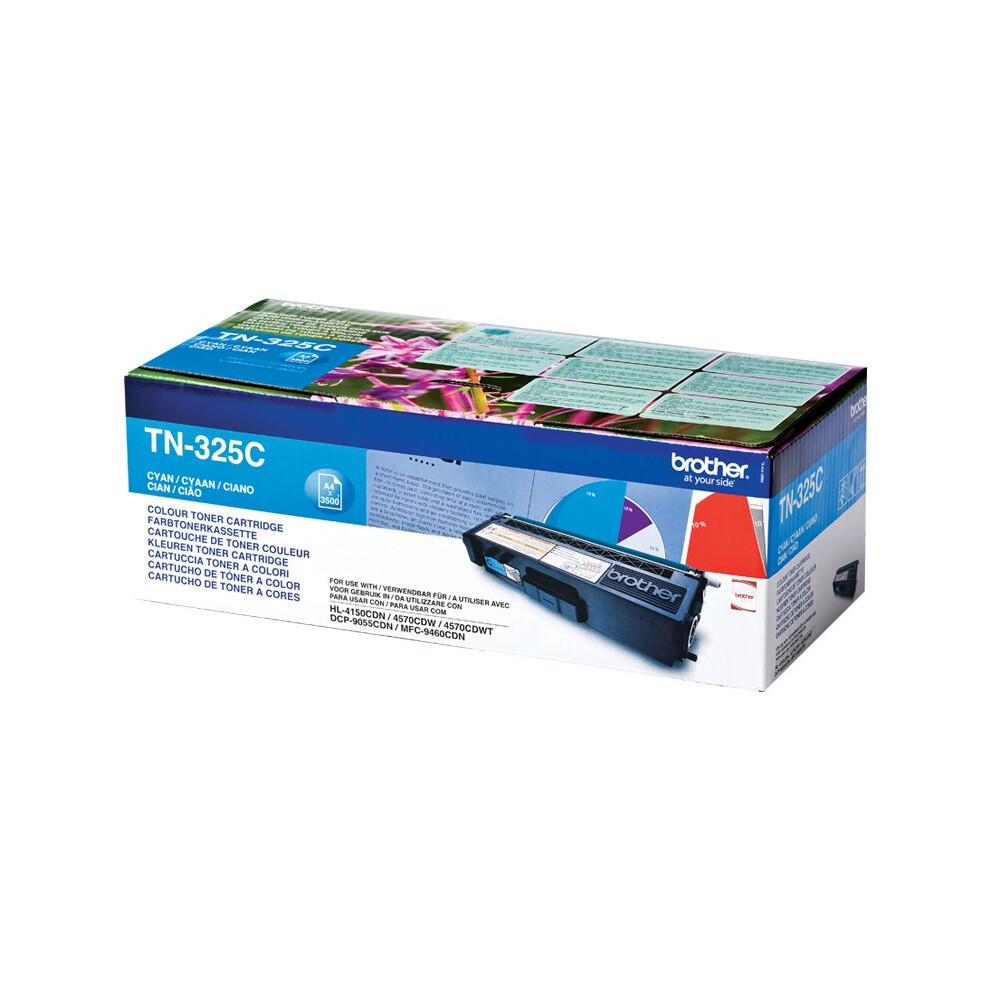 Brother Tn-325c Cartridge 3500pages Cyan Laser Toner & Cartridge