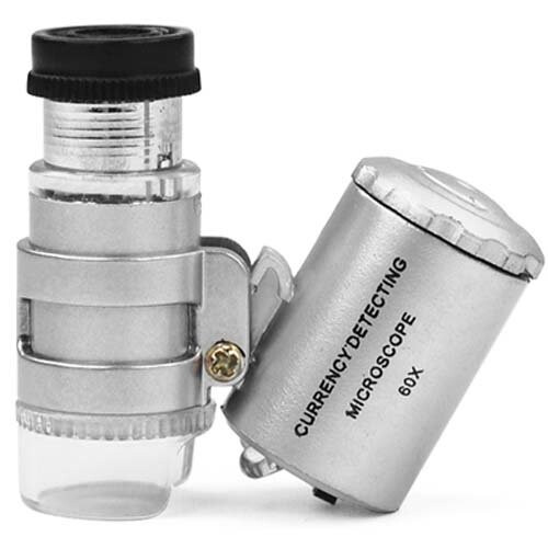 TRIXES Mini 60X Jewellery Loupe Lighted Magnifier Microscope 1