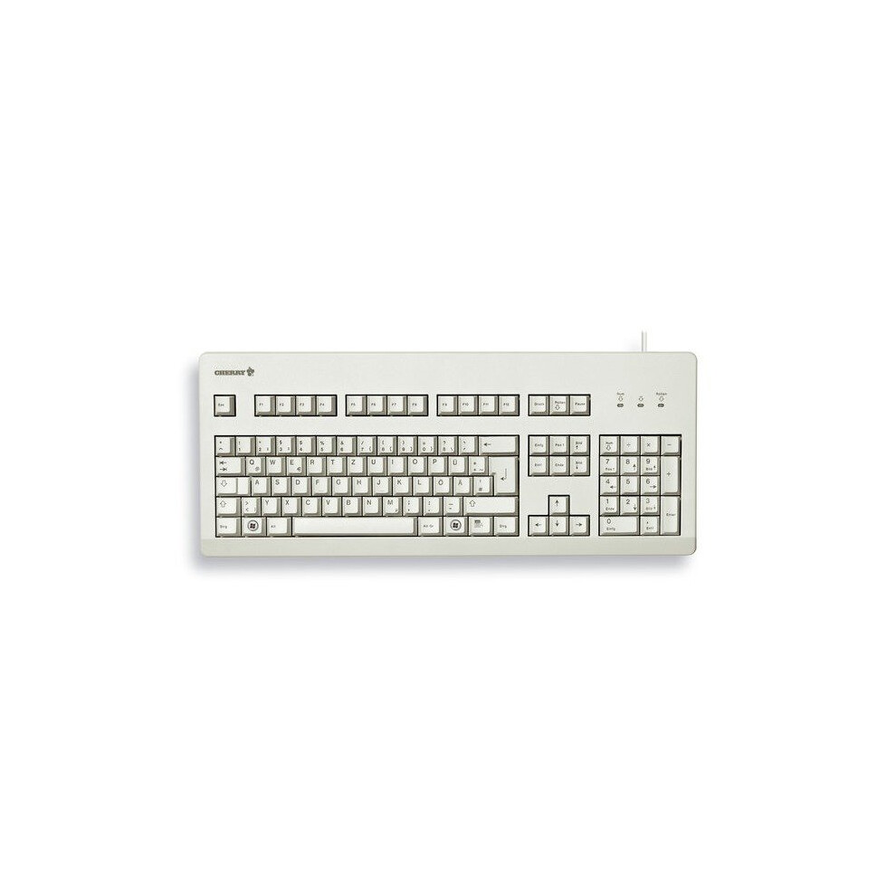 Cherry G80-3000 Usb + Ps/2 Qwerty Uk English Grey Keyboard Red,Grey 4025112058684