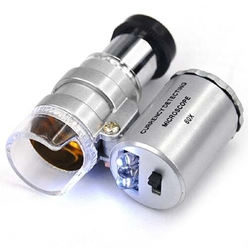 TRIXES Mini 60X Jewellery Loupe Lighted Magnifier Microscope 2