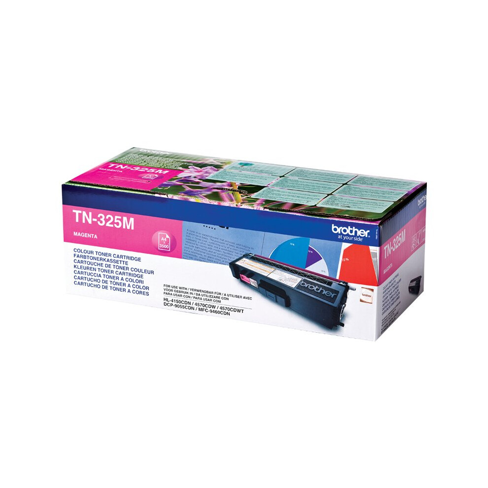 Brother Tn-325m Cartridge 3500pages Magenta Laser Toner & Cartridge