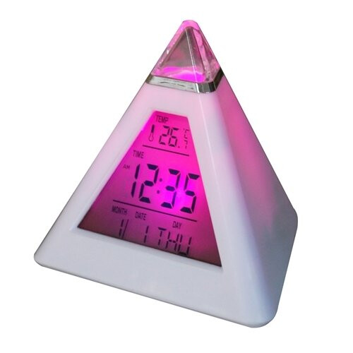 Digiflex Multicoloured Digital Alarm Clock | Colour Changing LED Clock 1