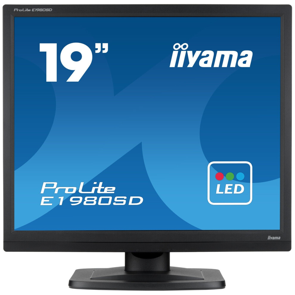 Iiyama Prolite E1980sd 19" Tn+film Black Computer Monitor