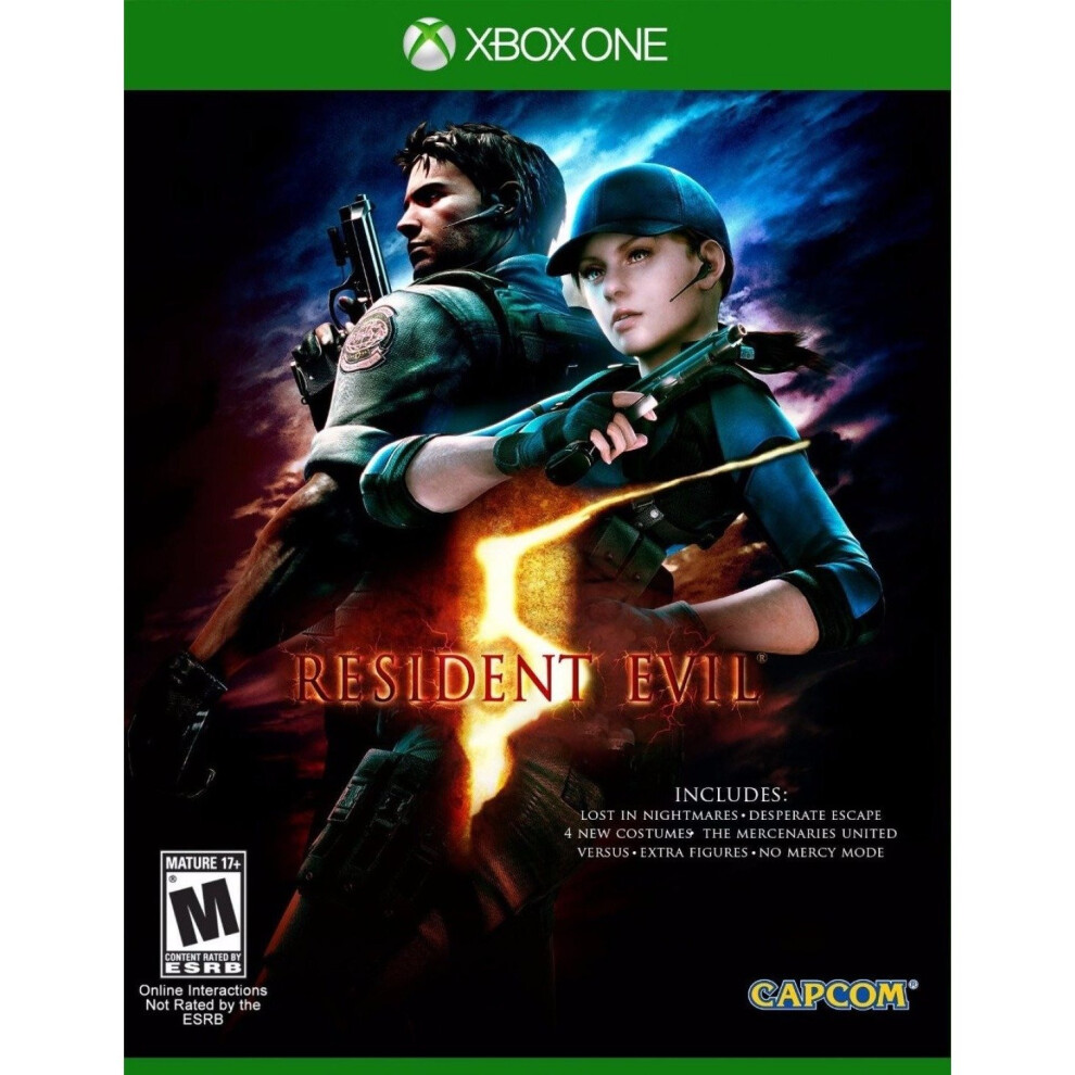 Resident Evil 5 Microsoft Xbox One Game 5055060966136