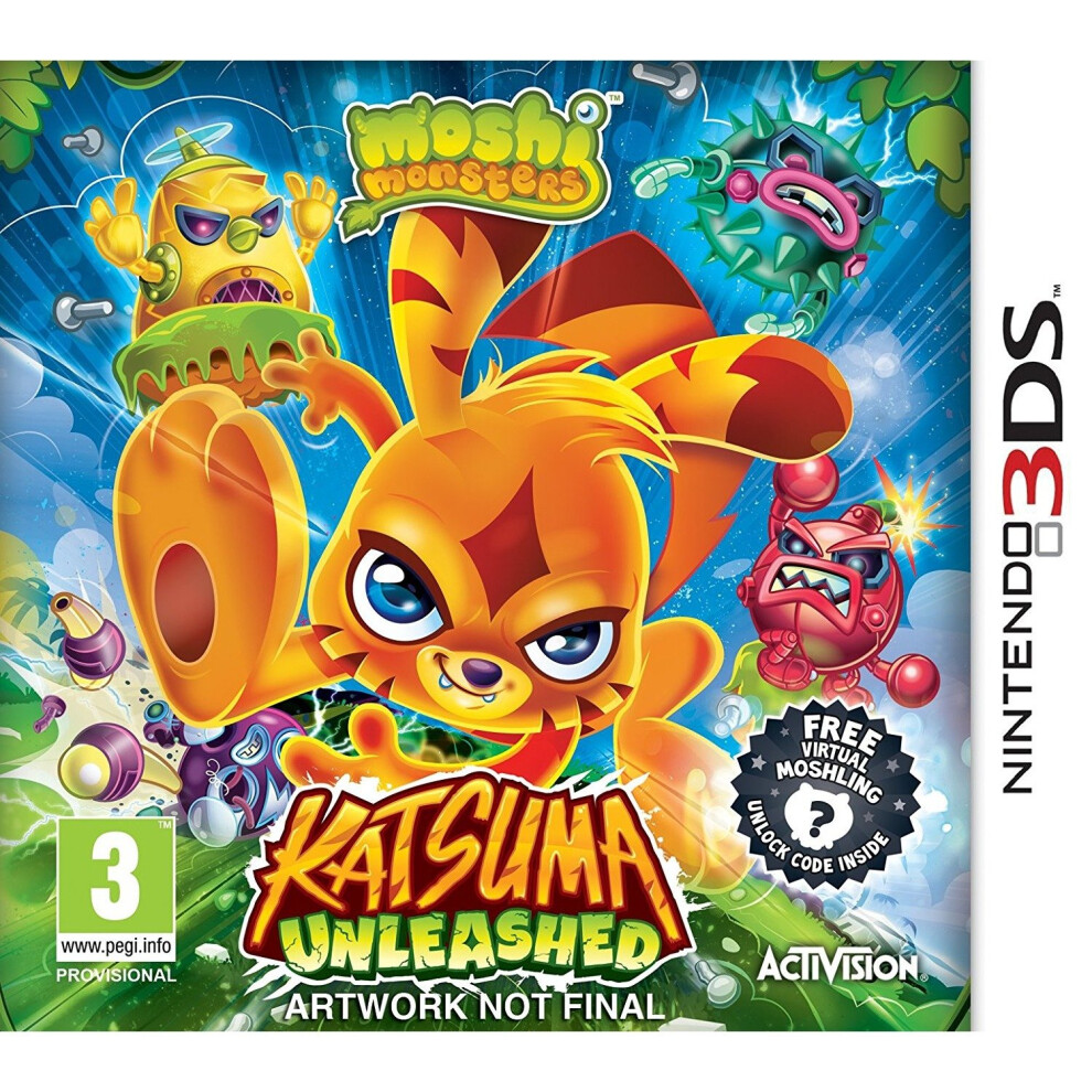 Moshi Monsters Katsuma Unleashed Nintendo 3Ds Game 5030917134968