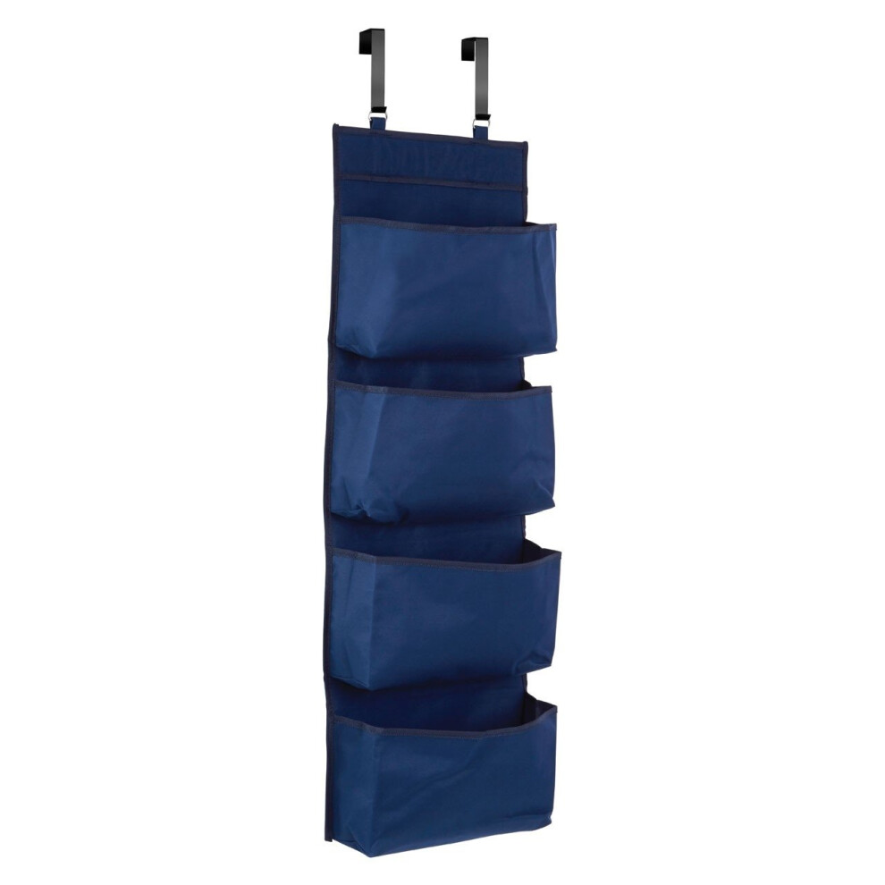 Premier Housewares Over Door Hanging Organiser Blue