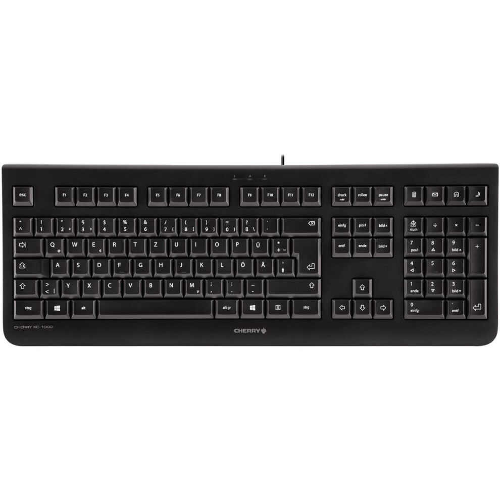 Cherry Kc 1000 Usb Qwerty Pan Nordic Black Keyboard Black,Red 4025112082696