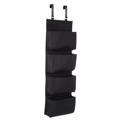 Premier Housewares Black Over Door Hanging Organiser