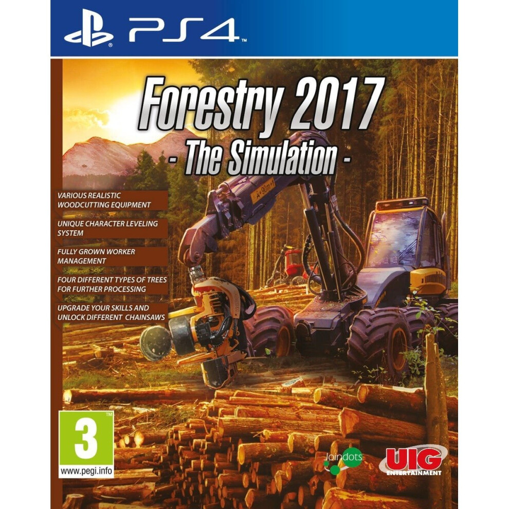Forestry 2017 The Simulation Sony Playstation 4 Ps4 Game 4020636132261