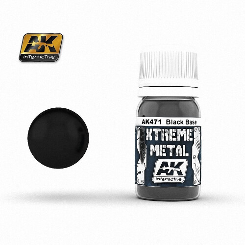 Ak00471 - Ak Interactive Paints 30ml Extreme Metal - Blackbase