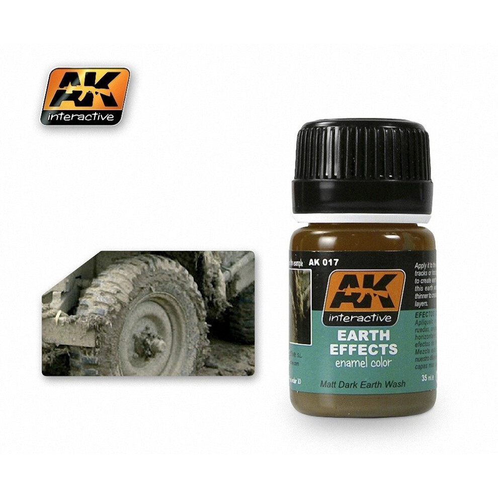 Ak Interactive Ak00017 - Wash Earth Effects 35Ml