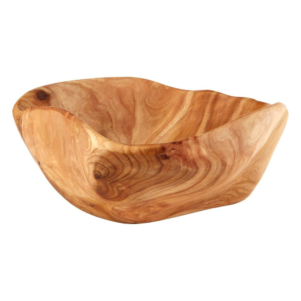 Natural Cedarwood Kora Serving Bowl