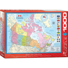 Eg60000781 - Eurographics Puzzle 1000 Pc - Map of Canada