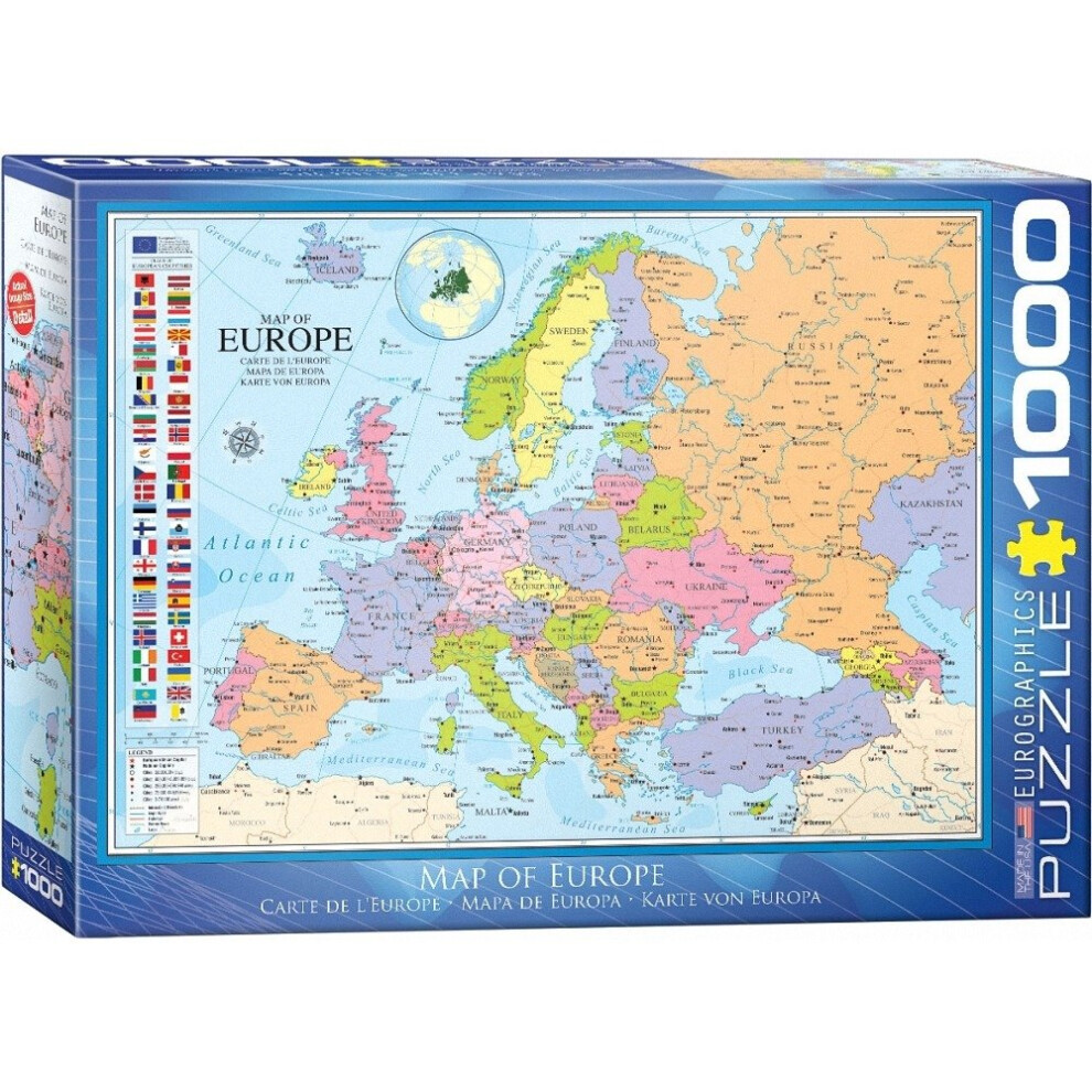 Eg60000789 - Eurographics Puzzle 1000 Pc - Map of Europe