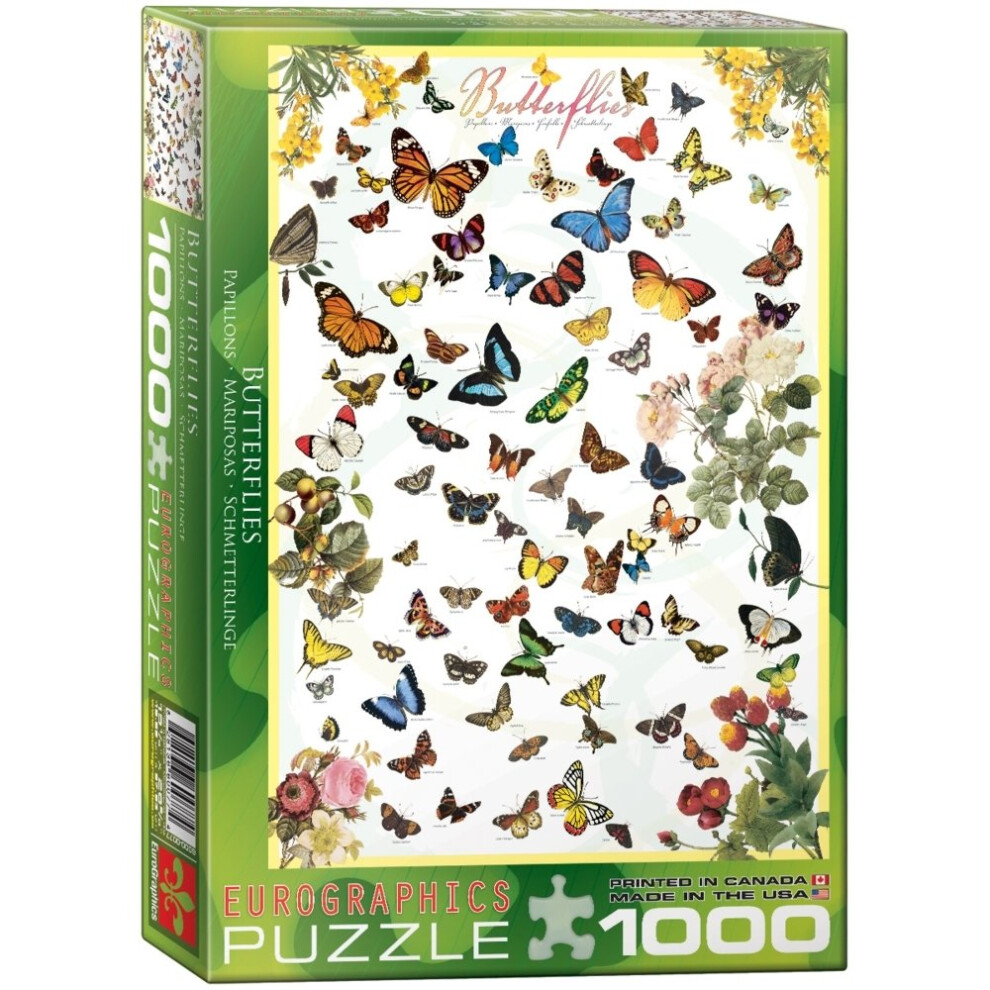 Eg60000077 - Eurographics Puzzle 1000 Pc - Butterflies