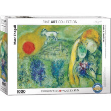 Eg60000848 - Eurographics Puzzle 1000 Pc - Chagall - Les Amoureux, Vence