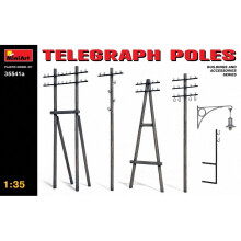 Min35541a - Miniart 1:35 - Telgraph Poles ***updated Set***