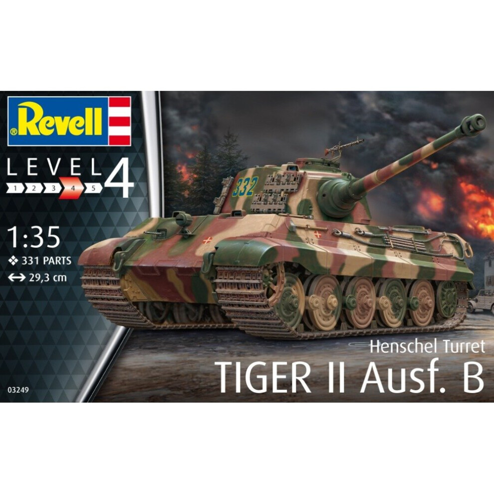 REVELL 1/35 TIGER II AUSF.B HENSCHEL TURRET (PLASTIC KIT) 03249 - Image 8