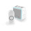 Honeywell Wireless Portable Doorbell with Halo Light, Sleep Mode and Push Button  White 1