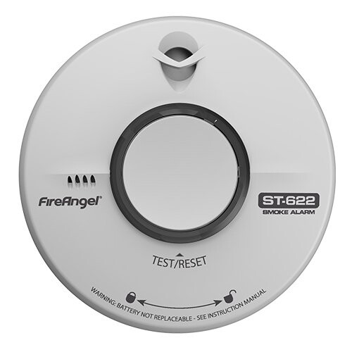 10 Year Thermally Enhanced Optical Smoke Alarm - Fireangel St-622