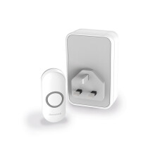 Wireless Plug-in Doorbell with Push Button White