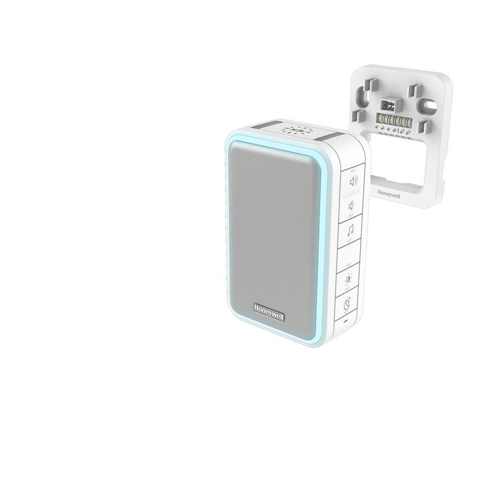 Wired Doorbell with Halo Light and Sleep Mode  White