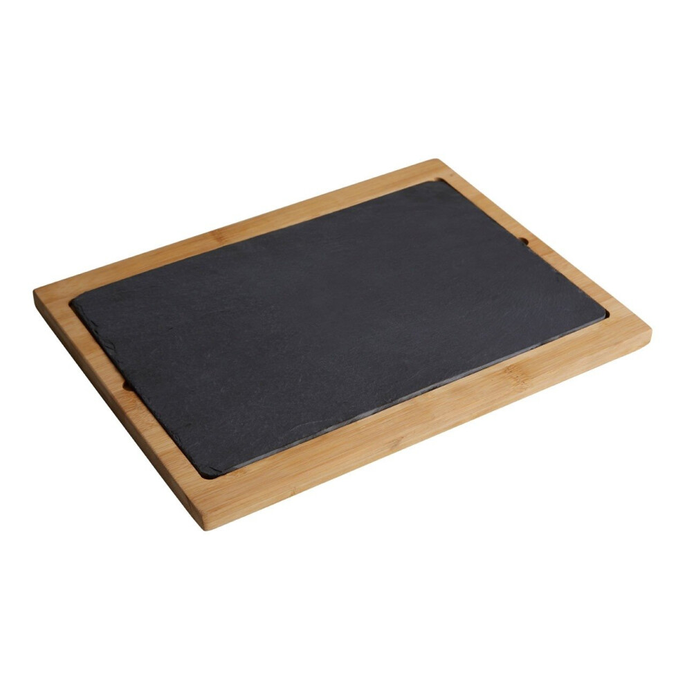 Kora Acacia Wood And Slate Serving Board