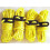 4 Yellow High-Visibility Guylines | Tent Ropes 1