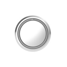 Wireless Push Button with Led Confidence Light Round, grey
