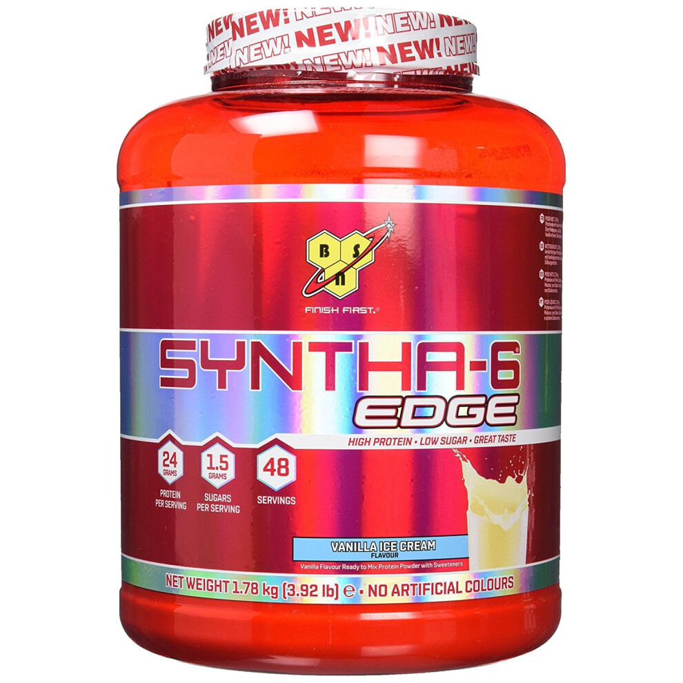 Bsn (48 Servings, Vanilla Ice ) Syntha-6 Edge Protein Powder Cream