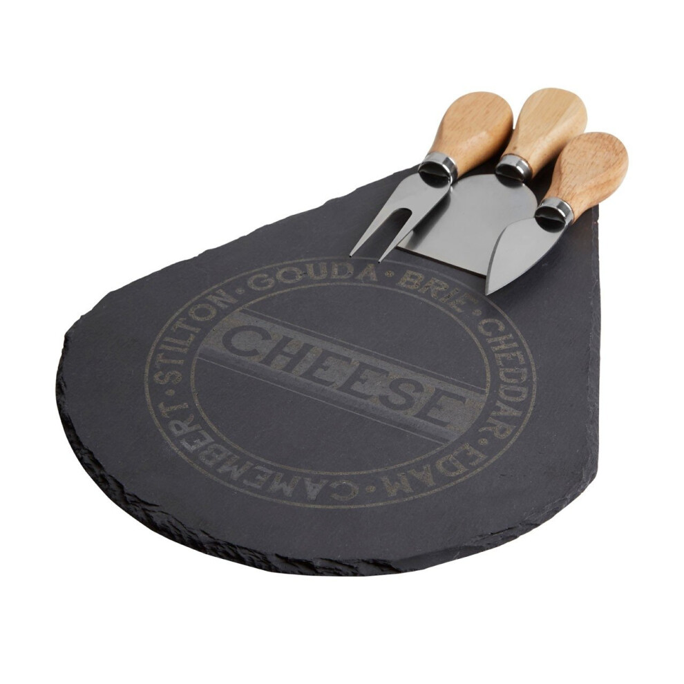 4pc Cheese Set - Black