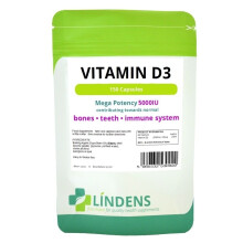 (1 Pack - 150 Tablets) High Strength 5000iu Vitamin D3 150 Capsules D D-3 Sun Sunshine