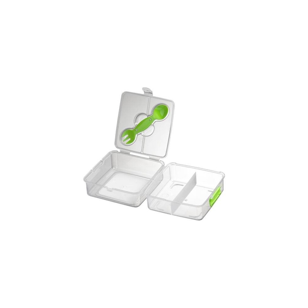 Grub Tub Lunch Box & Cutlery | 3 Compartment Food Container