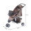 PawHut (Brown) Pawhut Dog Pushchair | Pet Stroller 5