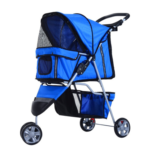 PawHut (Blue) Pawhut Dog Pushchair | Pet Stroller 1