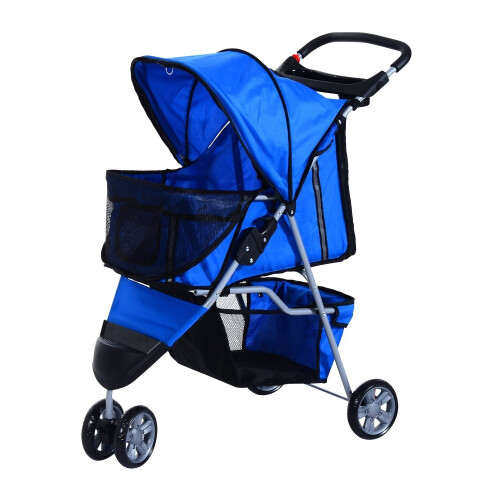 PawHut (Blue) Pawhut Dog Pushchair | Pet Stroller 2