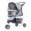 PawHut (Grey) Pawhut Dog Pushchair | Pet Stroller 3