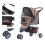 PawHut (Brown) Pawhut Dog Pushchair | Pet Stroller 4