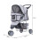 PawHut (Grey) Pawhut Dog Pushchair | Pet Stroller 5